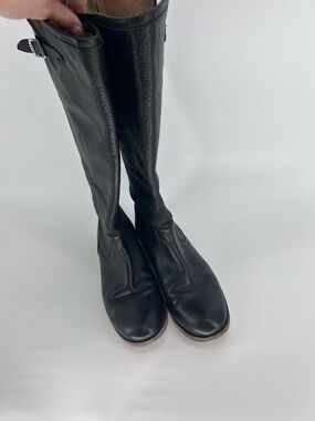 Frye Black Tall Leather Riding Boots - Women's 9